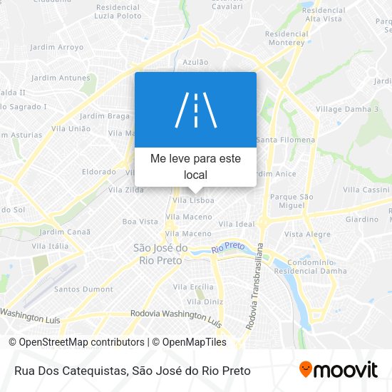 Rua Dos Catequistas mapa