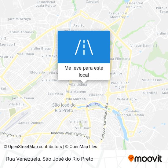 Rua Venezuela mapa