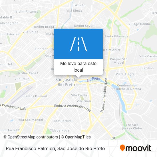 Rua Francisco Palmieri mapa