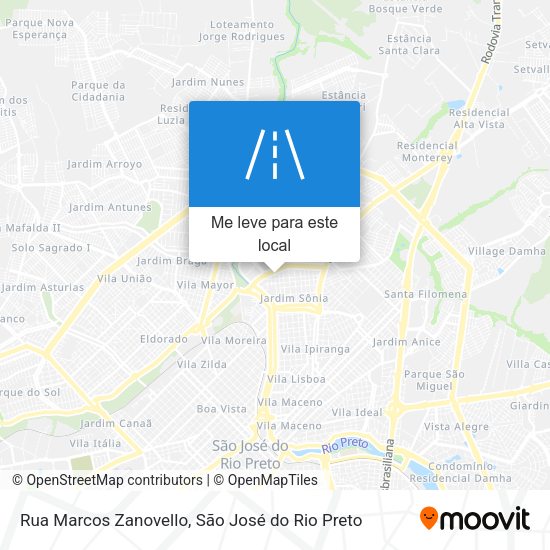 Rua Marcos Zanovello mapa