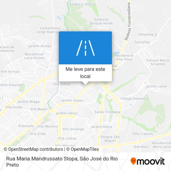 Rua Maria Mandrussato Stopa mapa