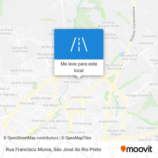 Rua Francisco Munia mapa