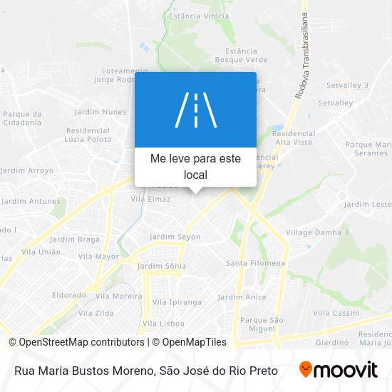 Rua Maria Bustos Moreno mapa