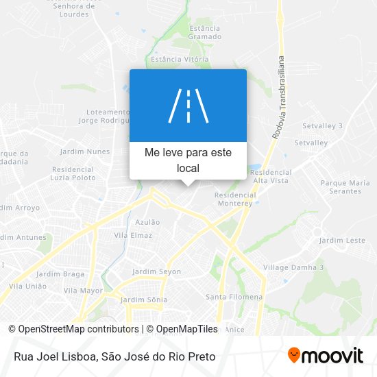 Rua Joel Lisboa mapa