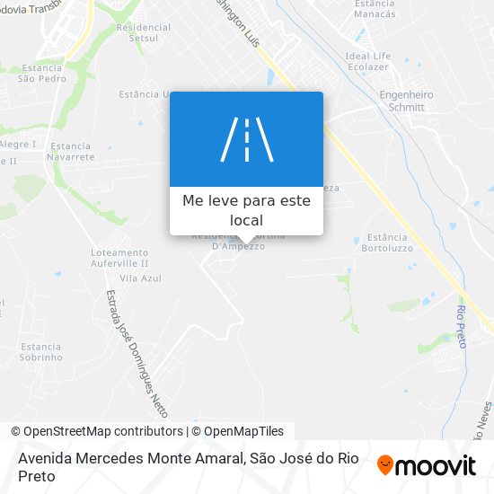 Avenida Mercedes Monte Amaral mapa