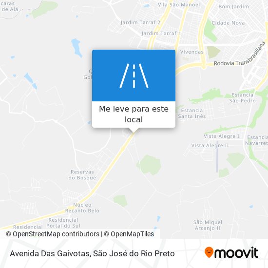 Avenida Das Gaivotas mapa