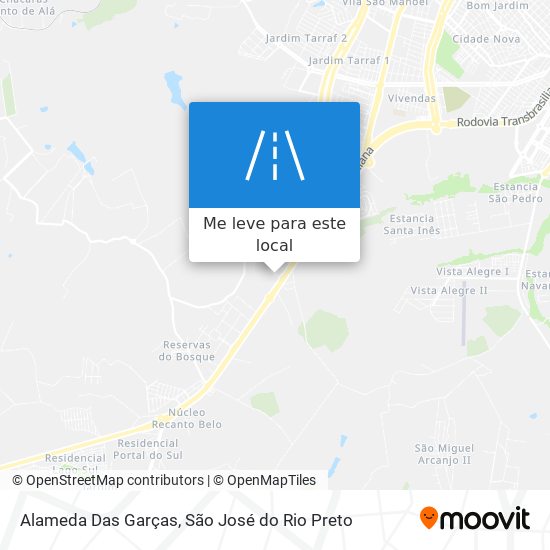Alameda Das Garças mapa