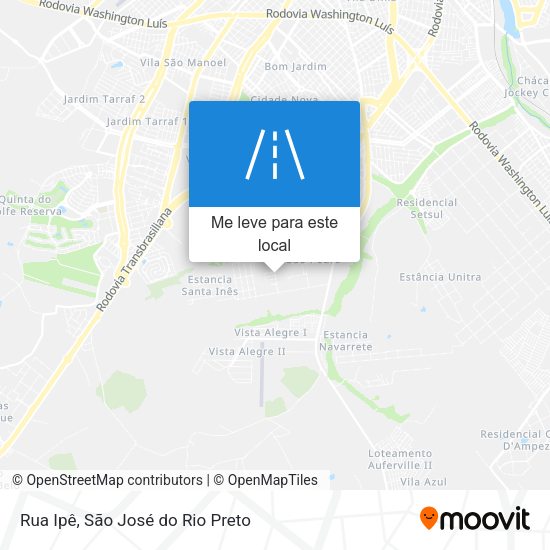 Rua Ipê mapa