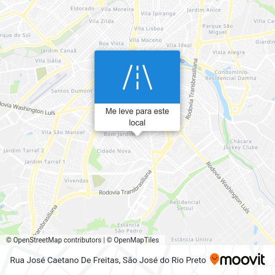 Rua José Caetano De Freitas mapa