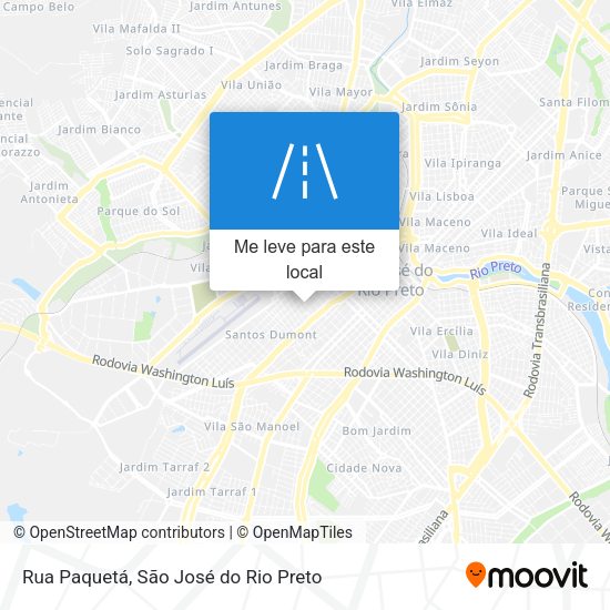 Rua Paquetá mapa