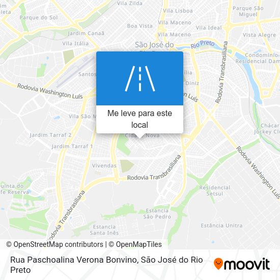 Rua Paschoalina Verona Bonvino mapa