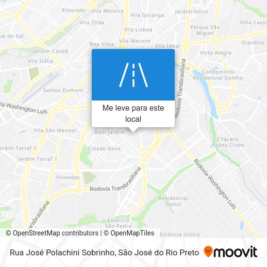 Rua José Polachini Sobrinho mapa