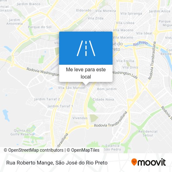 Rua Roberto Mange mapa