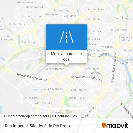 Rua Imperial mapa