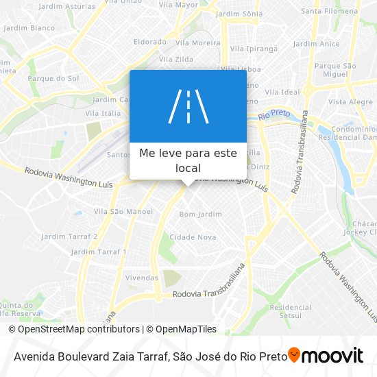 Avenida Boulevard Zaia Tarraf mapa