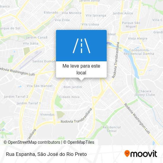 Rua Espanha mapa