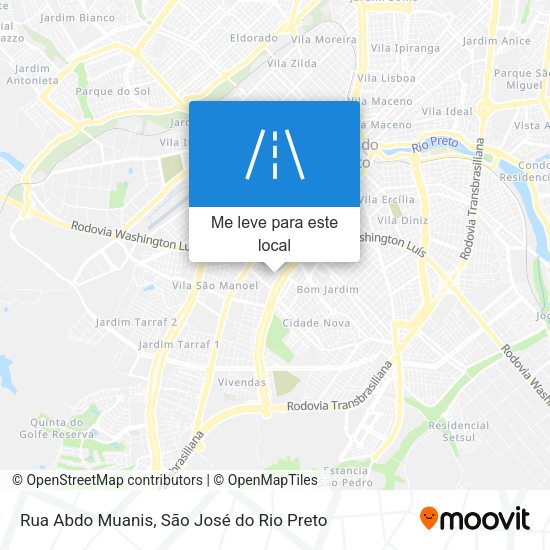 Rua Abdo Muanis mapa