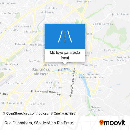 Rua Guanabara mapa