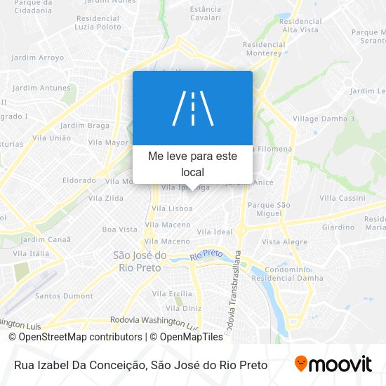 Rua Izabel Da Conceição mapa