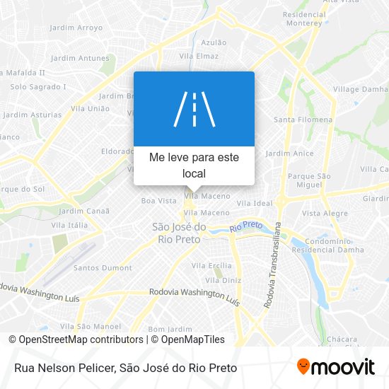 Rua Nelson Pelicer mapa