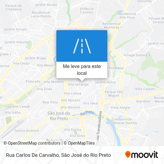 Rua Carlos De Carvalho mapa