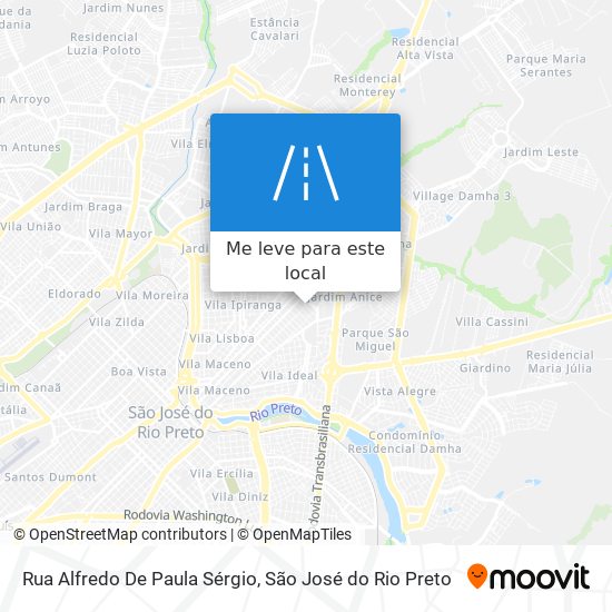 Rua Alfredo De Paula Sérgio mapa