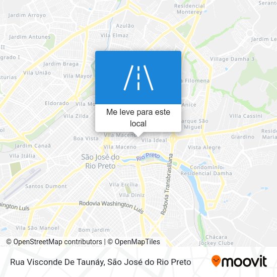 Rua Visconde De Taunáy mapa