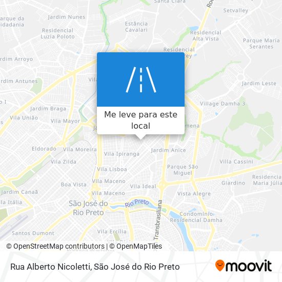 Rua Alberto Nicoletti mapa