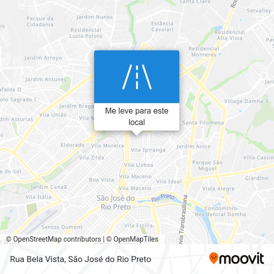 Rua Bela Vista mapa