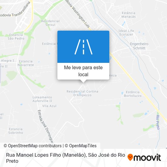 Rua Manoel Lopes Filho (Manelão) mapa