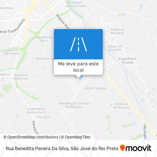 Rua Benedita Pereira Da Silva mapa