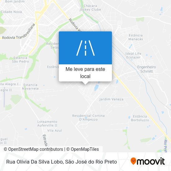 Rua Olívia Da Silva Lobo mapa
