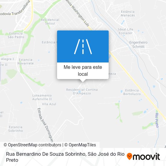 Rua Bernardino De Souza Sobrinho mapa