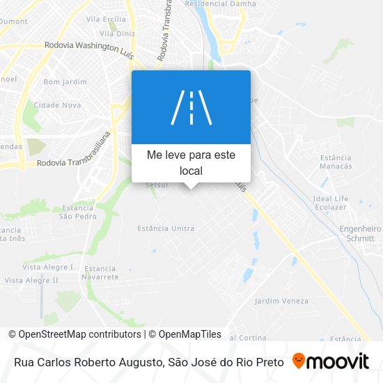 Rua Carlos Roberto Augusto mapa