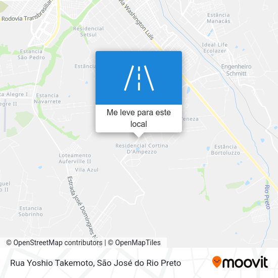 Rua Yoshio Takemoto mapa