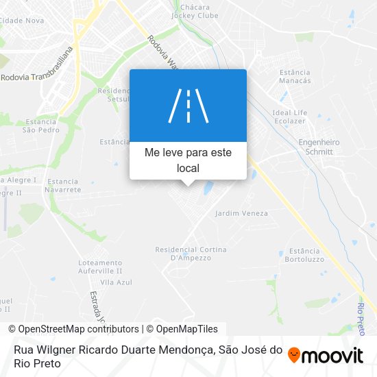 Rua Wilgner Ricardo Duarte Mendonça mapa