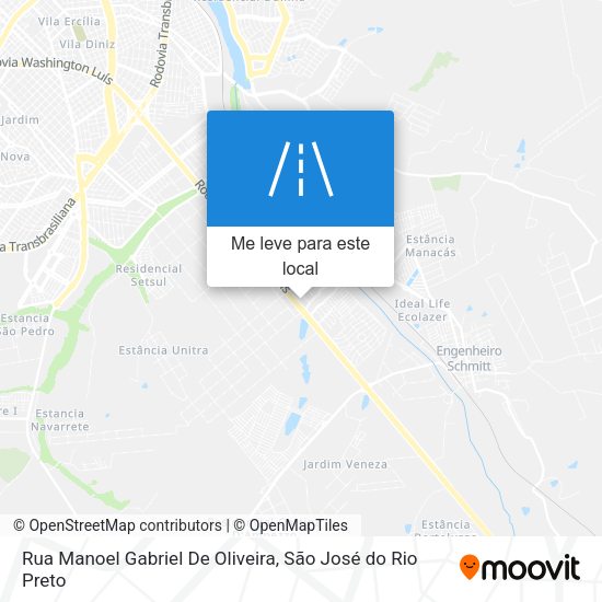 Rua Manoel Gabriel De Oliveira mapa