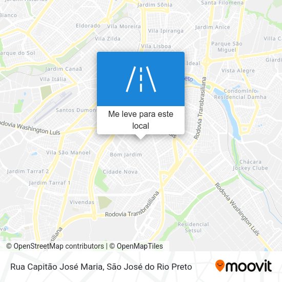 Rua Capitão José Maria mapa