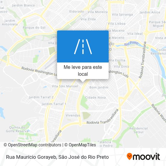 Rua Maurício Gorayeb mapa