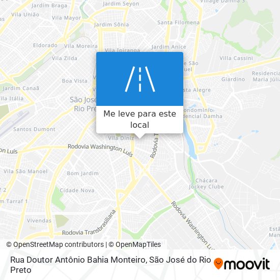 Rua Doutor Antônio Bahia Monteiro mapa