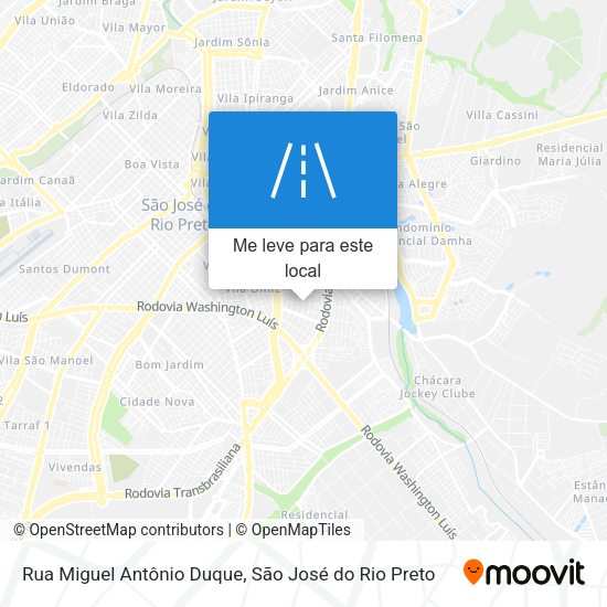 Rua Miguel Antônio Duque mapa