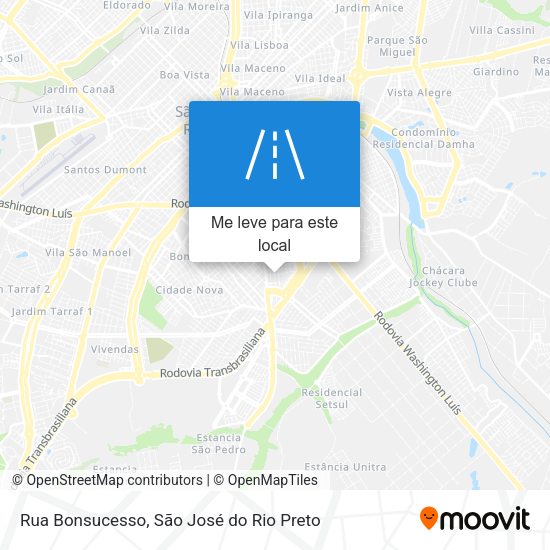 Rua Bonsucesso mapa