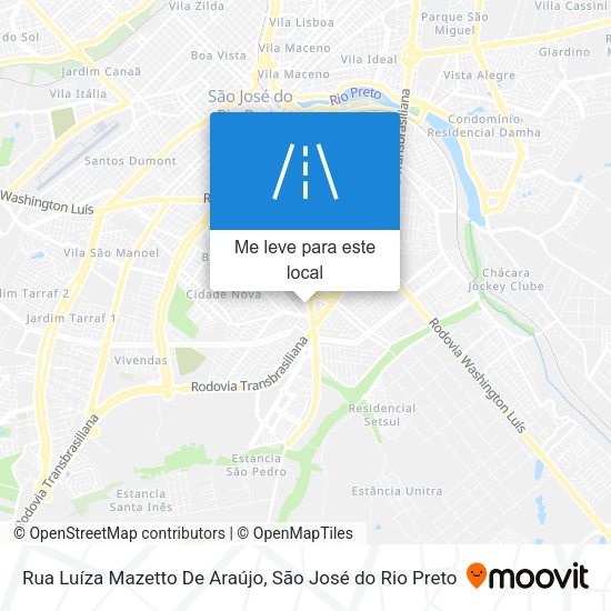 Rua Luíza Mazetto De Araújo mapa