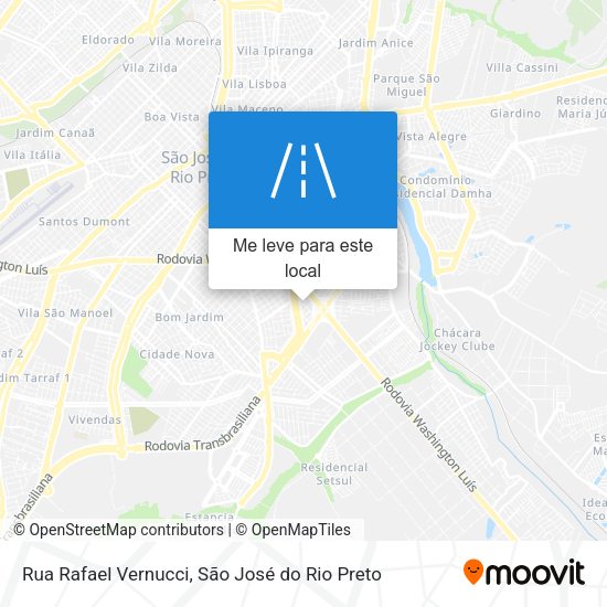 Rua Rafael Vernucci mapa