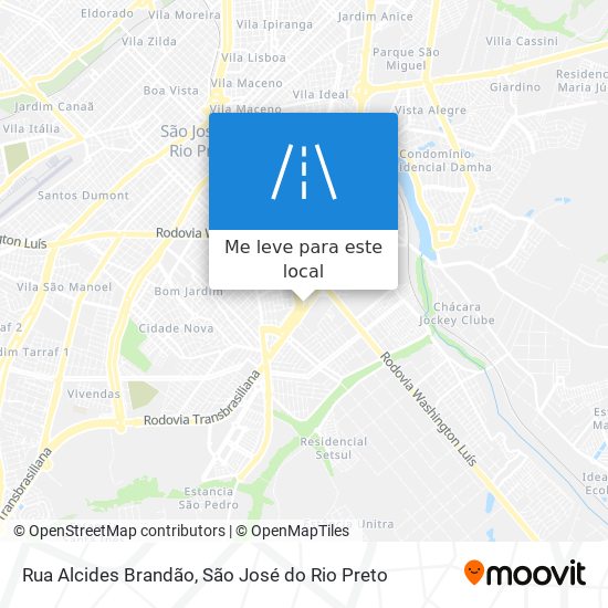 Rua Alcides Brandão mapa
