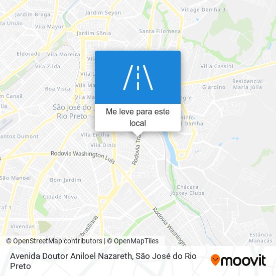 Avenida Doutor Aniloel Nazareth mapa