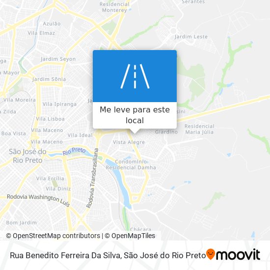 Rua Benedito Ferreira Da Silva mapa