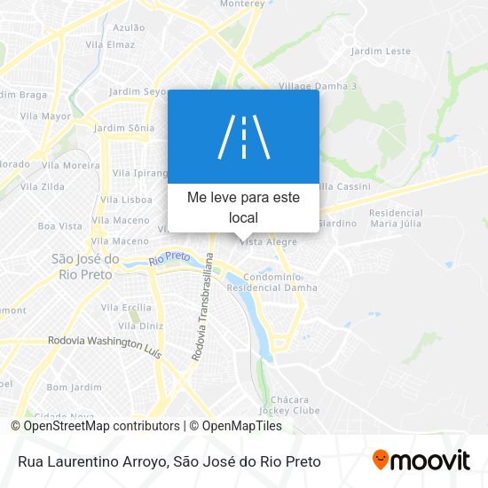 Rua Laurentino Arroyo mapa