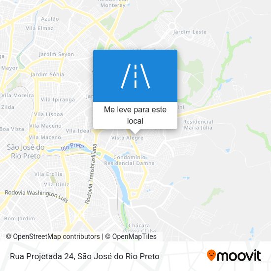 Rua Projetada 24 mapa