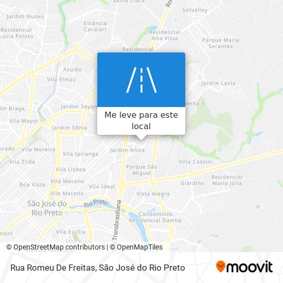 Rua Romeu De Freitas mapa